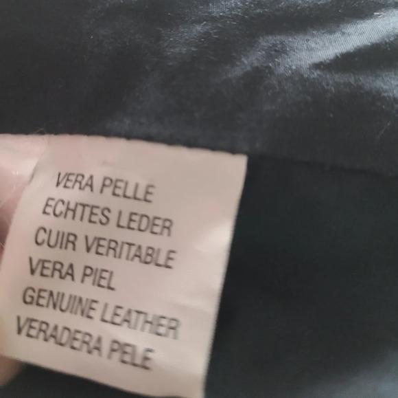 Weekend Max Mara black leather jacket Women's sz.8 - Picture 12 of 16